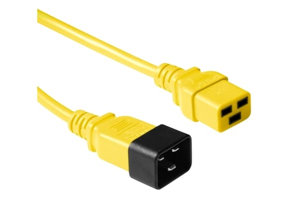 Advanced Cable Technology C19 - C20 - 0.60m 0.6m C19-Koppler C20-Koppler Gelb Stromkabel (AK5100)