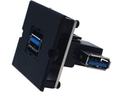 Bachmannin runko 1xUSB 30 90 pistorasia sivuttain