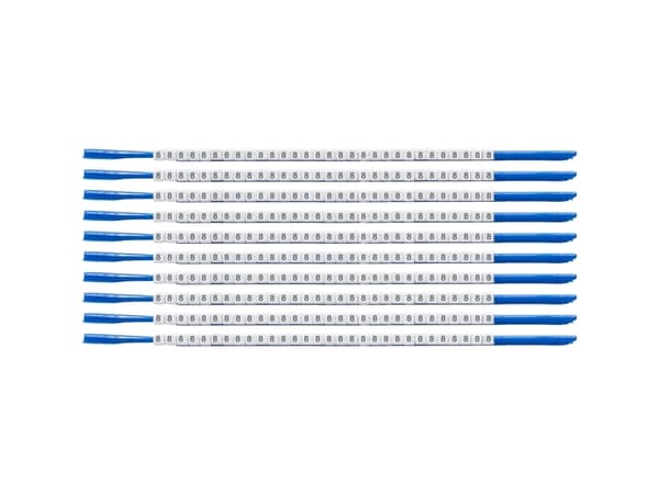 Brady SCN-07-8, Musta, Valkoinen, Nailon, 300 kpl, RoHS, 1,9 mm, 2,4 mm