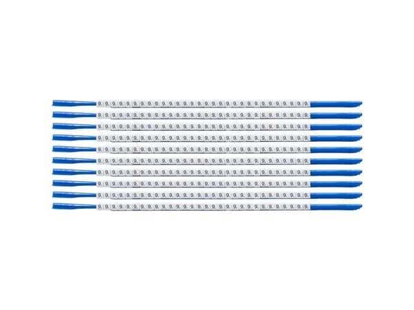 Brady SCN-07-9, Musta, Valkoinen, Nailon, 300 kpl, 1,9 mm, 2,4 mm