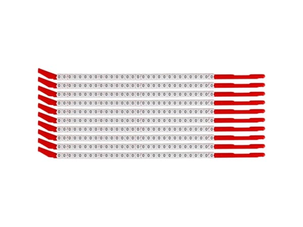 Brady SCN-10-0, Svart, Vit, Nylon, 300 styck, 2,8 mm, 3,3 mm