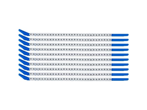 Brady SCN-13-R, Musta, Valkoinen, Nailon, 300 kpl, 3,4 mm, 3,8 mm