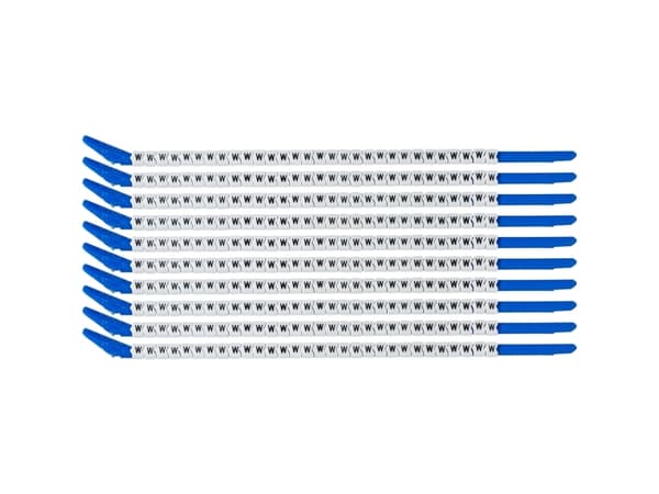 Brady SCN-13-W, Musta, Valkoinen, Nailon, 300 kpl, RoHS, 3,4 mm, 3,8 mm