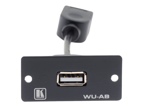 Kramer WU-AB - Modulkontaktplatta med insnäppsfästen - USB Type A - vit