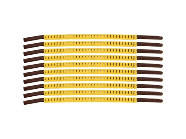 Brady SCNG-15-1, Musta, Keltainen, Nailon, 300 kpl, 3,9 mm, 4,5 mm