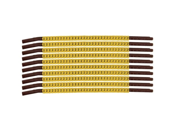Brady SCNG-15-2, Svart, Gul, Nylon, 300 styck, 3,9 mm, 4,5 mm