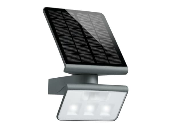STEINEL XSolar L-S, Vegglys, Antrasitt, Plast, IP44, Inngang, Fasade, Gangsti, II Antrasitt