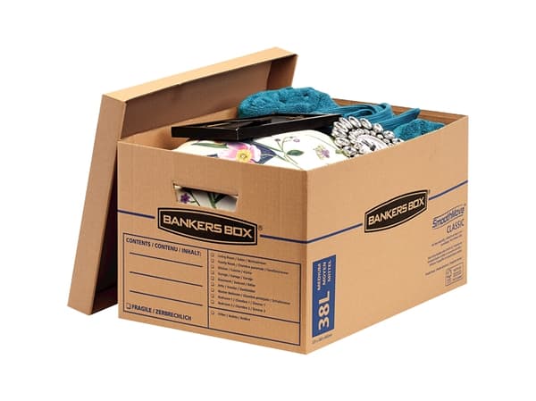 Fellowes 6203801, Lager boks, Naturlig, Rektangulær, Fotoark kartong, Mønster, 38 l
