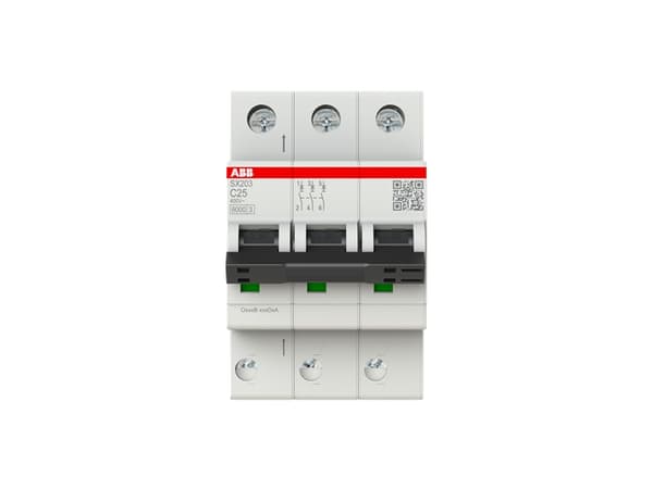ABB SX203-B25, Dvärgbrytare, 6000 A, IP20