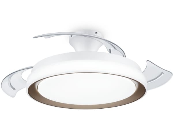 Philips Bliss-taklampe med vifte, 35 + 28 W, 1 ampuller, LED, IP20, Gull