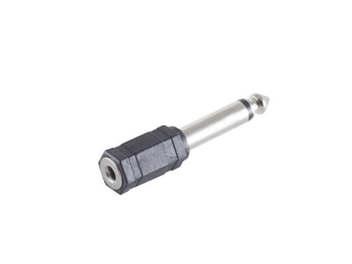 shiverpeaks BS57001, 6.3 mm, 3.5mm, Svart, Rostfritt stål, Hane/Hona, Rak, 1 styck