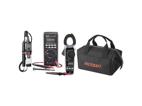 VOLTCRAFT VC-12884330+VC-8466760-Set #####Messgeräteset Industrie digital Datalogger CAT III 1000 V, CAT IV 600 V Visning (counts): 60000