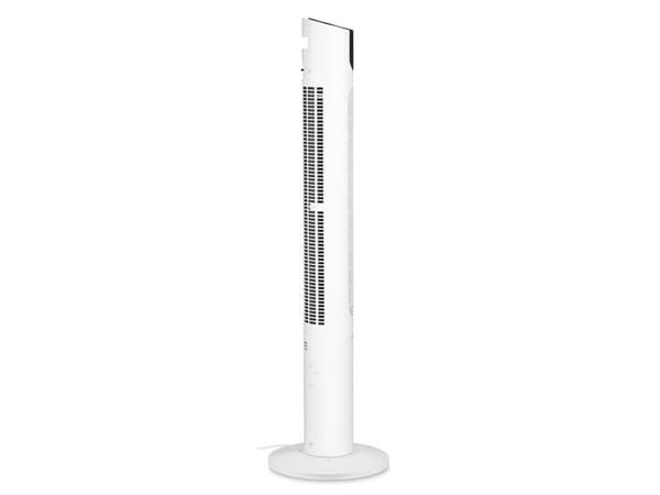 Trisa 9359.7010, Kotitaloustornituuletin, Musta, Valkoinen, Lattia, 55 dB, 70°, Painikkeet, Langaton