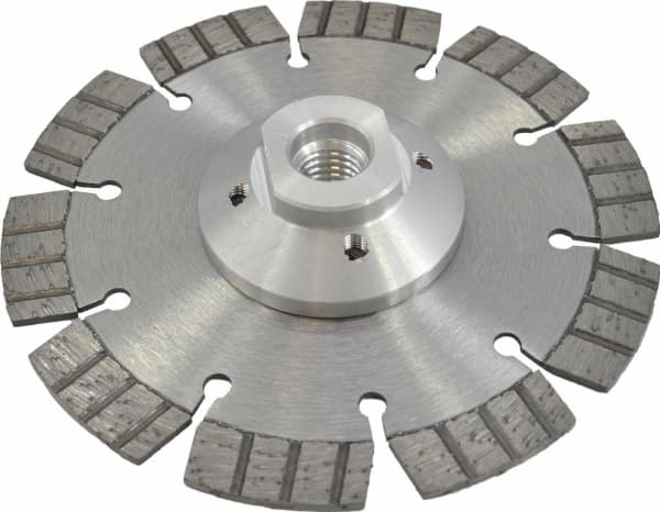 KLINGSPOR DIAMOND SEGMENTAL SHIELD 125mm x 2,4mm x 22,2mm DT612UT med avgradning/underskärning