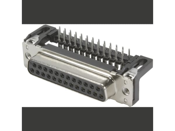 Harting 09 66 312 7601, D-Sub 25-pin, Svart, Rostfritt stål, Stål, Termoplastisk harts, Kopparlegering, 10 mO, 1000 V