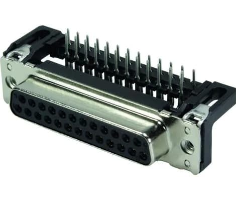 Harting 09 66 312 7601, D-Sub 25-pin, Svart, Rostfritt stål, Stål, Termoplastisk harts, Kopparlegering, 10 mO, 1000 V