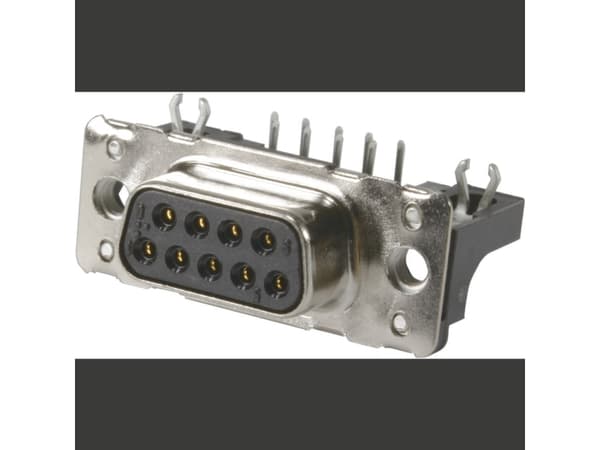 Harting 09 66 152 6616, D-Sub 9-pin, Svart, Rostfritt stål, Stål, Termoplastisk harts, Kopparlegering, 10 mO, 1000 V