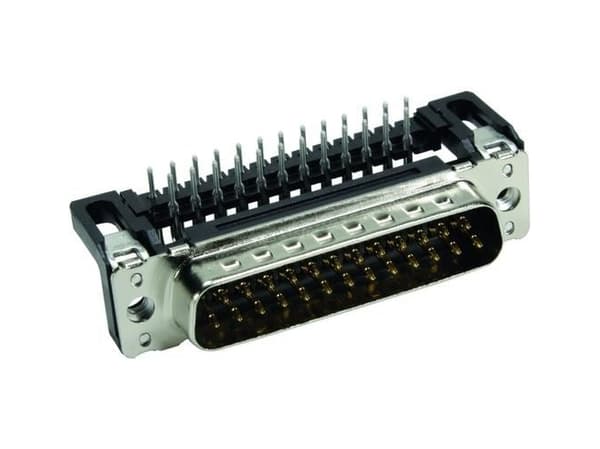 Harting 09 65 322 7801, D-Sub 25-pin M, musta, metalli, polybuteenitereftalaatti (PBT), teräs, termoplastinen hartsi, kupariseos, 10 mO, 1000 V