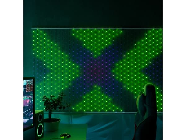 Twinkly Matrix - Lys gardin - LED - 13 W - klasse G - RGB-lys - 27000 K - pill - gjennomsiktig