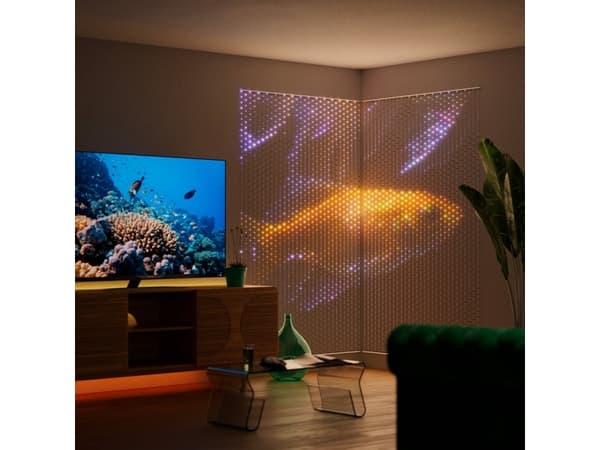Twinkly Matrix - Lys gardin - LED - 13 W - klasse G - RGB-lys - 27000 K - pill - gjennomsiktig