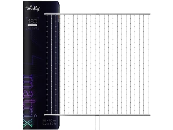 Twinkly Matrix - Lys gardin - LED - 13 W - klasse G - RGB-lys - 27000 K - pill - gjennomsiktig