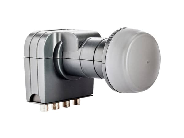 fuba 417 DEK Quattro-LNB Antal deltagare: 4 Feedoptagzele: 40 mm med strömbrytare Grå