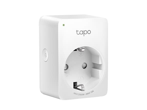 TP-LINK Tapo P100, Mini Akilli Wi-Fi Soket, Trådlös, Bluetooth / Wi-Fi, 802.11b,802.11g,Wi-Fi 4 (802.11n), inomhus, Vit, Energiljus, Status