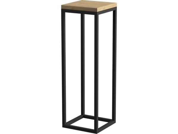 Puutarha_Cente Kukkateline Laval, 19 cmx62 cmx19 cm, musta/puu