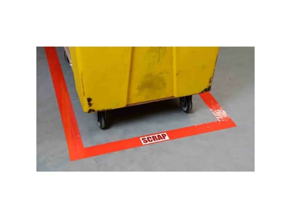 Brady B-514, punainen, polyesteri, -18 °C, 60 °C, 30,48 m, 76,2 mm