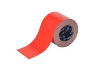 Brady B-514, Röd, Polyester, -18 ° C, 60 ° C, 30,48 m, 101,6 mm