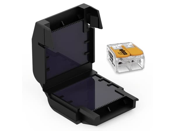 CellPack 410356 EASY-PROTECT/412 Gelboks til forbindingsklemme fleksibel: 0.5-6 mm² stift: 0.5-6 mm² 1 stk Sort