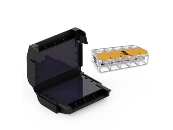 CellPack 410359 EASY-PROTECT/515 Gelboks til forbindingsklemme fleksibel: 0.5-6 mm² stift: 0.5-6 mm² 1 stk Sort