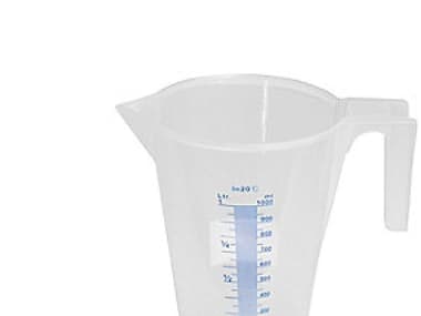 Hallbauer muovikannu 1L - Polyeteenistä valmistettu mitta-asteikko
