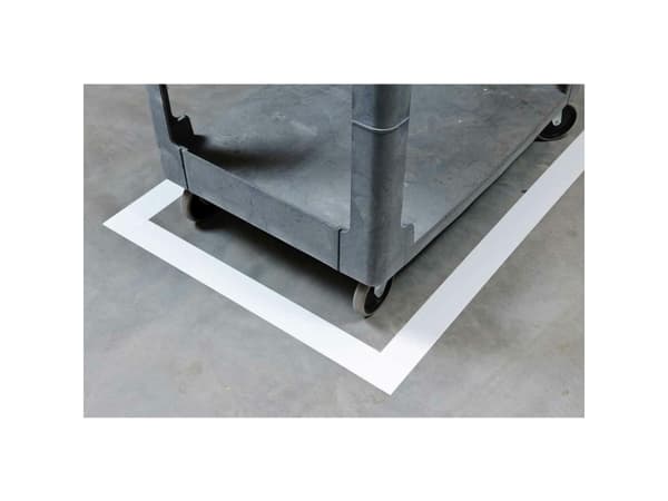 Brady, B-514, ToughStripe, gulvmerkebånd, polyester, hvit, 50,8 mm x 30 m (104311)