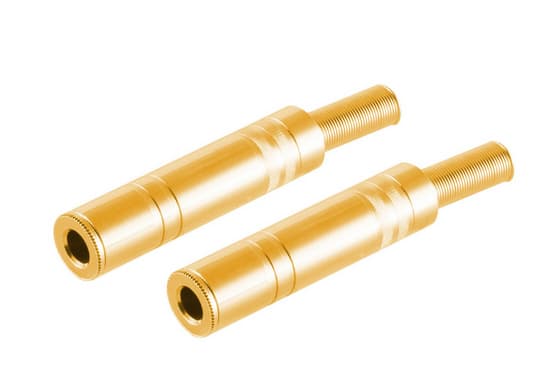 shiverpeaks BS50800-G2, 6.3 mm, Guld, Honkoppling, Rak, Metall, 2 styck