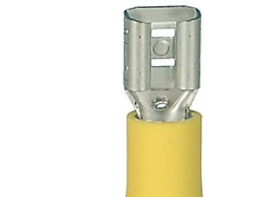 Litteä liitin Naaras Sininen 6,3X0,8Mm - - (100 kpl)