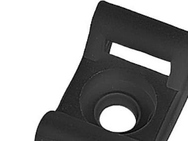 Sokkel F/Kabelbin.28X28Mm So - Klæb - (100 stk.)