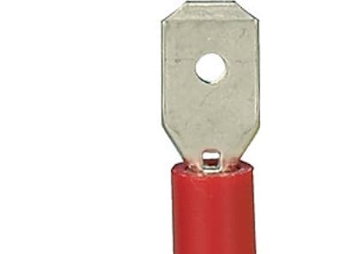 Fladstik Han Blå 6,3X0,8Mm - - (100 stk.)
