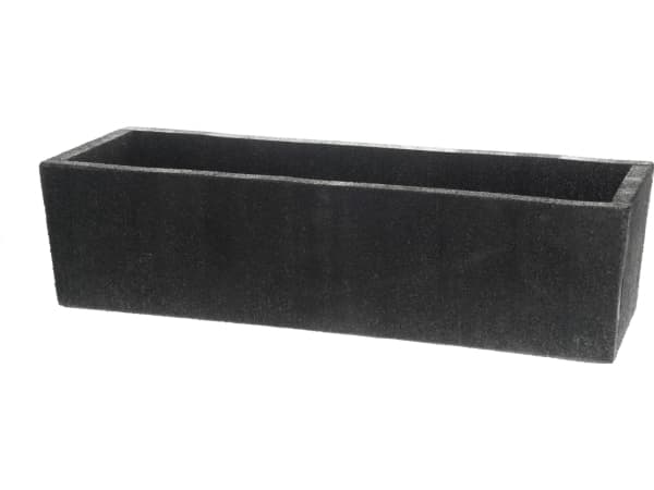 Plastgryte 4LIVING 291124, sort, 50×14×13 cm