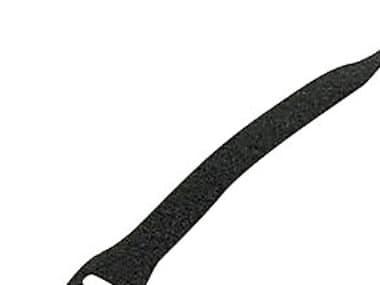 Velcro Bånd Selvk.Han 25Mm - Sort - (5 meter)