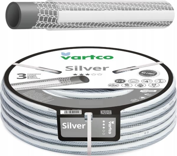 Vartco Garden hose 1/2" 70m 3-ply Vartco SILVER TFS 1009120070B