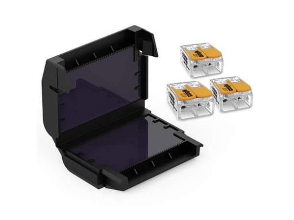 CellPack 410360 EASY-PROTECT/632 Gelboks til forbindingsklemme fleksibel: 0.5-6 mm² stift: 0.5-6 mm² 1 stk Sort