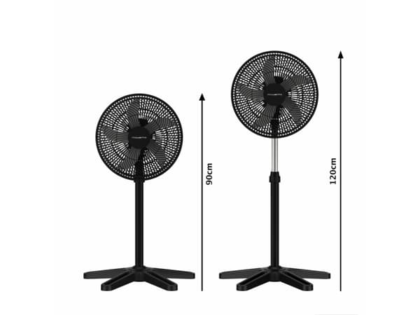 Rowenta Turbo Essential VU3110F0, Husholdning tuuletin, Sort, Gulv, 58 dB, 40 cm, 2220 m³/t