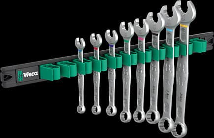 Wera 05020235001, 1/2,3/4,3/8,5/16,5/8,7/16,9/16,11/16", Svart, Rostfritt stål, Tjeckien, 380 mm, 160 mm, 45 mm