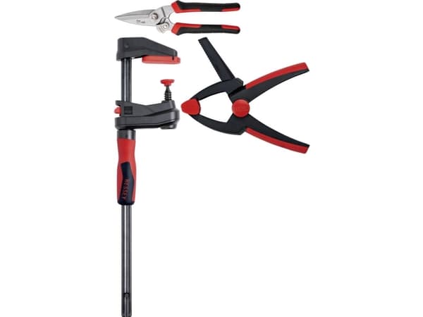 sats: 2 klämmor GK15 + 2 fjäderklämmor XV5 + multifunktionssax, BESSEY [SET1-A]