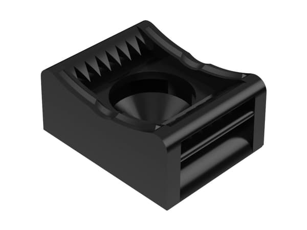 Hebotec KBS 4 - 20 Tarranauhakiinnitys ruuvaamiseen Musta 1 kpl
