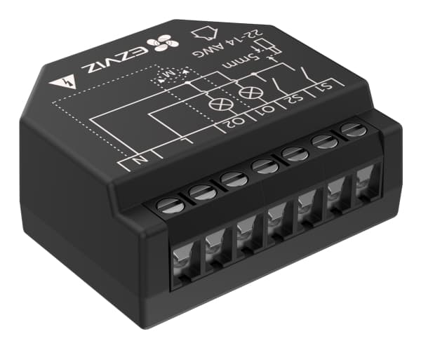 EZVIZ T36 - Relä - smart home - trådlös - 802.11b/g/n - 2.4 Ghz - svart