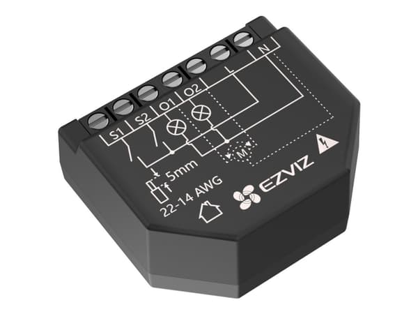 EZVIZ T36 - Relä - smart home - trådlös - 802.11b/g/n - 2.4 Ghz - svart