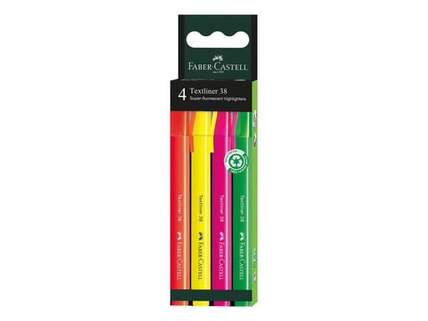 Faber-Castell 157774, 4 styck, Multifärg, Multifärg, Vattenbaserat bläck, Adult/Child, Unisex