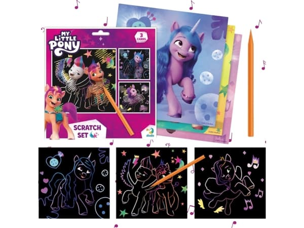 Dodo ARTISTIC DRAP MY LITTLE PONY SCRATCH MAALAUS LASTEN LAPSILLE